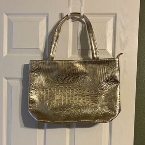 Elegant Gold Embossed Tote Bag